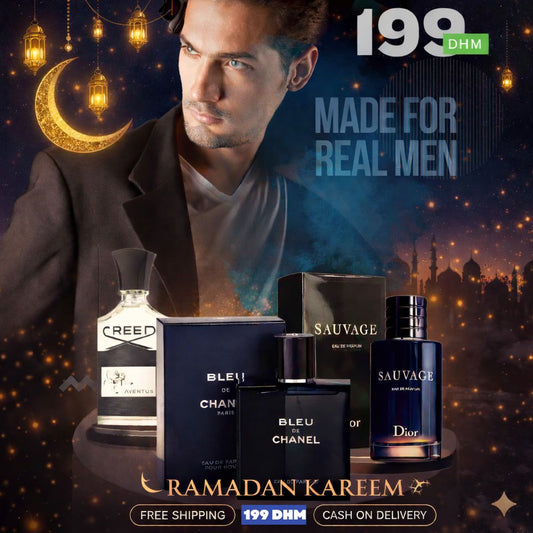 Men Pack of 3 (Creed Aventus + Blue Chanel + Dior Sauvage)