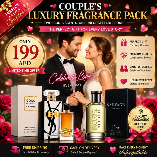 Couple Pack of 4 (YSL Libre + Coco Chanel Mademoiselle + Hugo Boss + Dior Sauvage)
