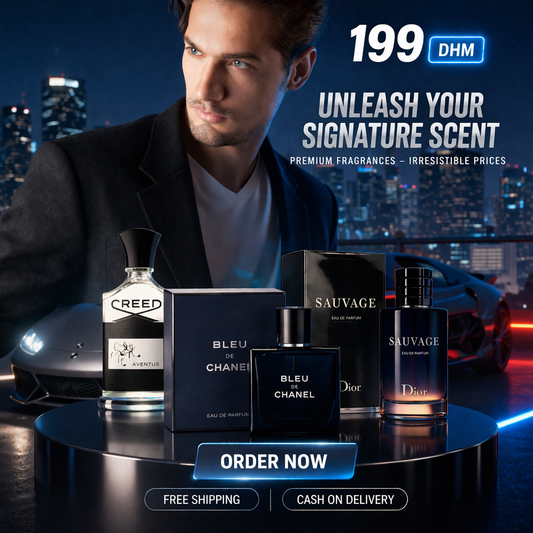 Men Pack of 3 (Creed Aventus + Blue Chanel + Dior Sauvage)