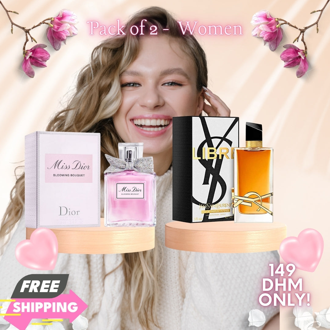 Women Pack of 2 (Miss Dior Blooming Bouquet + YSL Libre Intense)