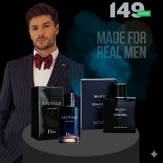 Men Pack of 2 (Blue De Chanel + Dior Sauvage)